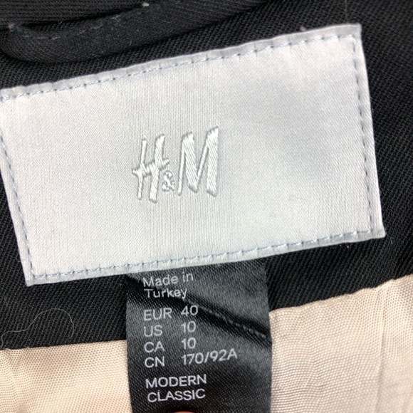 HM Embellished Sparkly Black Blazer Size 10 - Picture 3 of 3